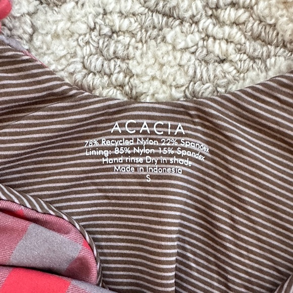 Acacia Swimwear Red and Gray Checkered One Piece - Picture 4 of 4